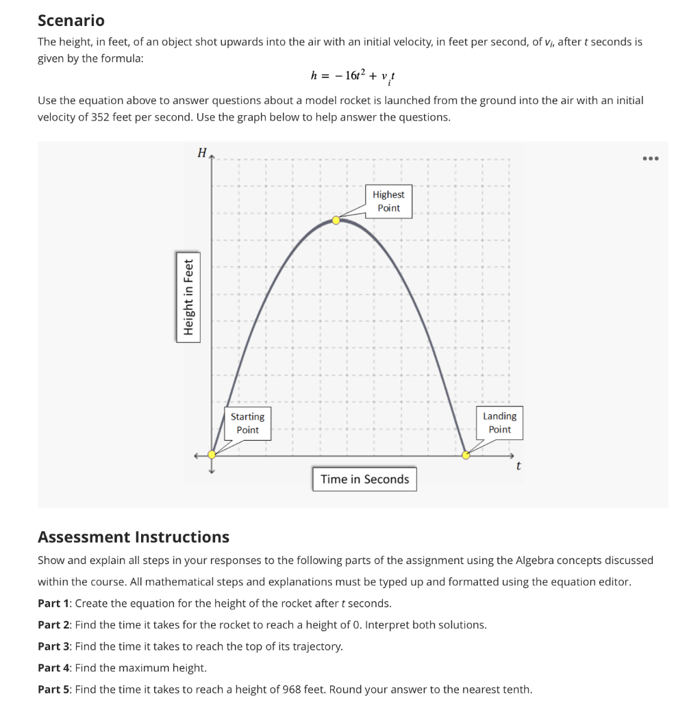 solved-scenar-o-the-height-in-feet-of-an-object-shot-chegg