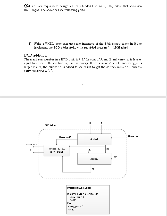 solved-q2-you-are-required-to-design-a-binary-coded-decimal-chegg