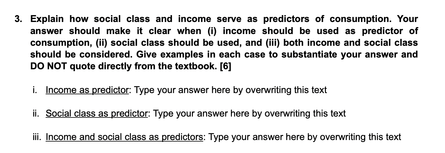 Solved Explain how social class and serve as