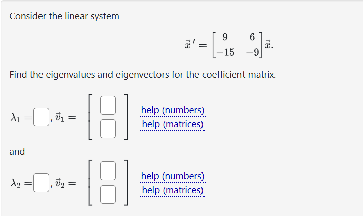 Solved Consider The Linear Chegg Com