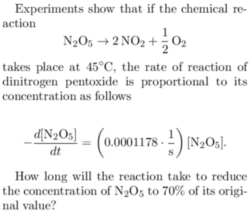 Solved Experiments show that if the chemical reaction