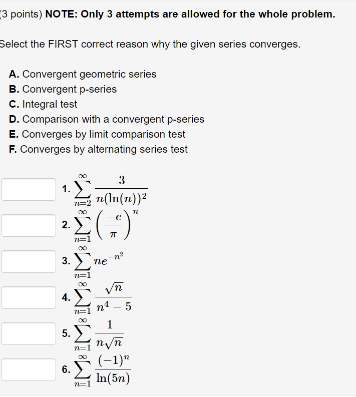 Solved (3 Points) NOTE: Only 3 Attempts Are Allowed For The | Chegg.com