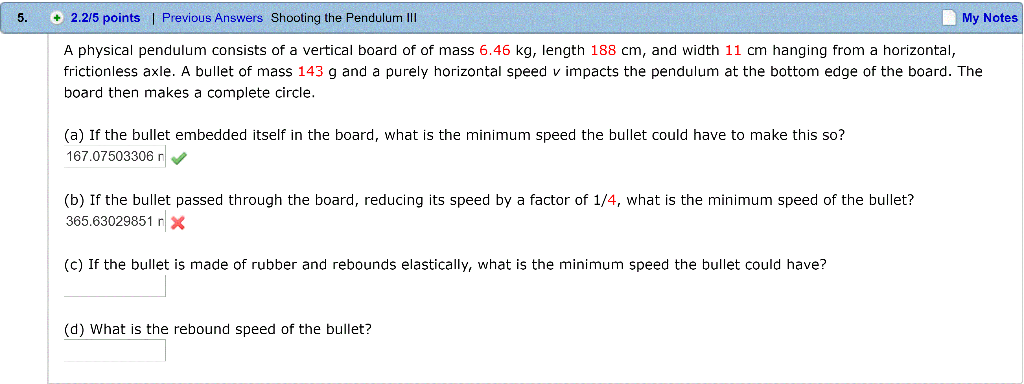 Solved A Physical Pendulum Consists Of A Vertical Board O Chegg Com