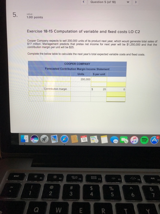 Solved Canvas My Cerritos 1.00 Points Exercise 18-9 | Chegg.com