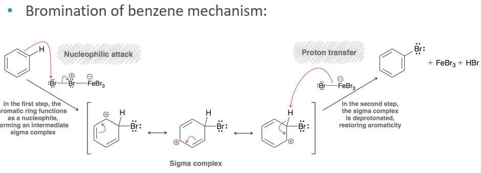 Benzene Bromination Mechanism