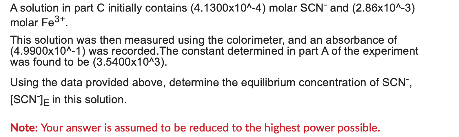 Solved A solution in part C initially contains | Chegg.com
