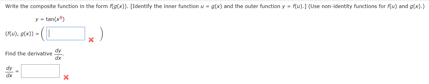 Solved Write the composite function in the form | Chegg.com