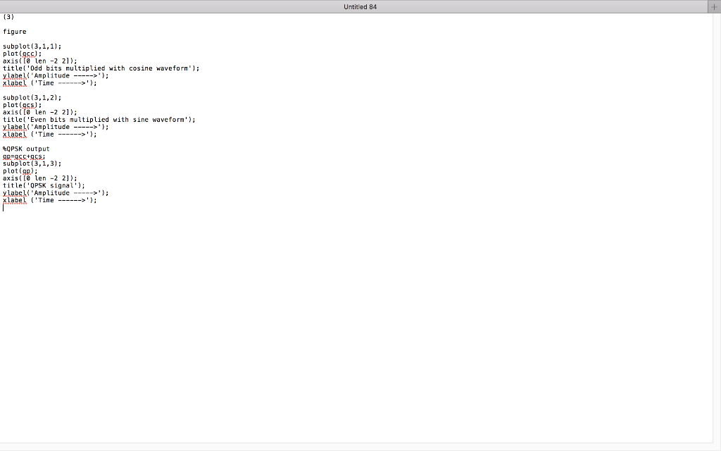 I have an error in this MATLAB code. Can you please | Chegg.com