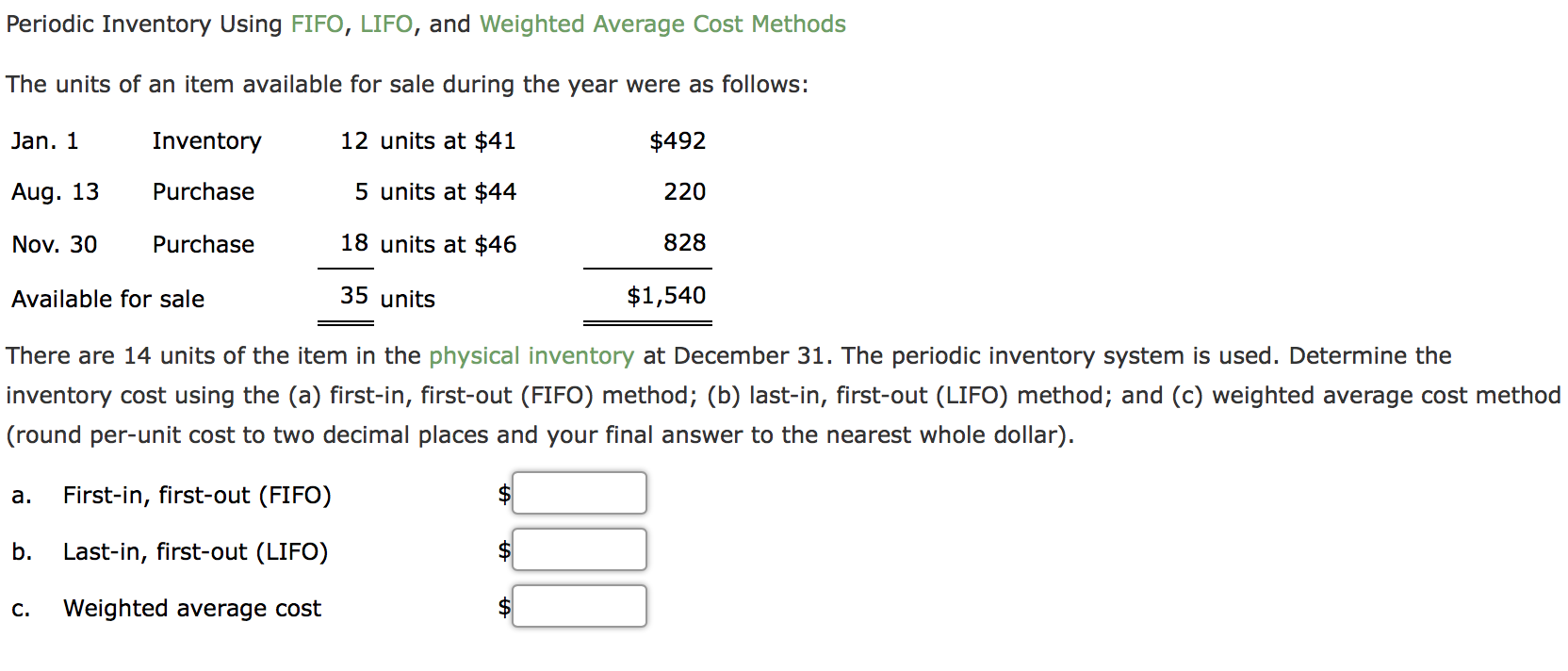 Solved Cost Flow Methods The following three identical units | Chegg.com