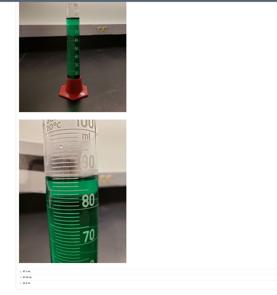 Solved Question 1 1 pts Please identify the proper volume | Chegg.com