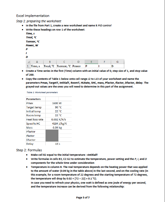 excel-implementation-step-1-preparing-the-worksheet-chegg