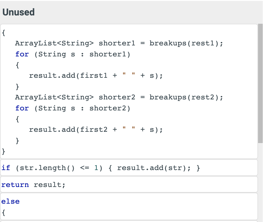 Solved Rearrange the following lines of code to produce a | Chegg.com