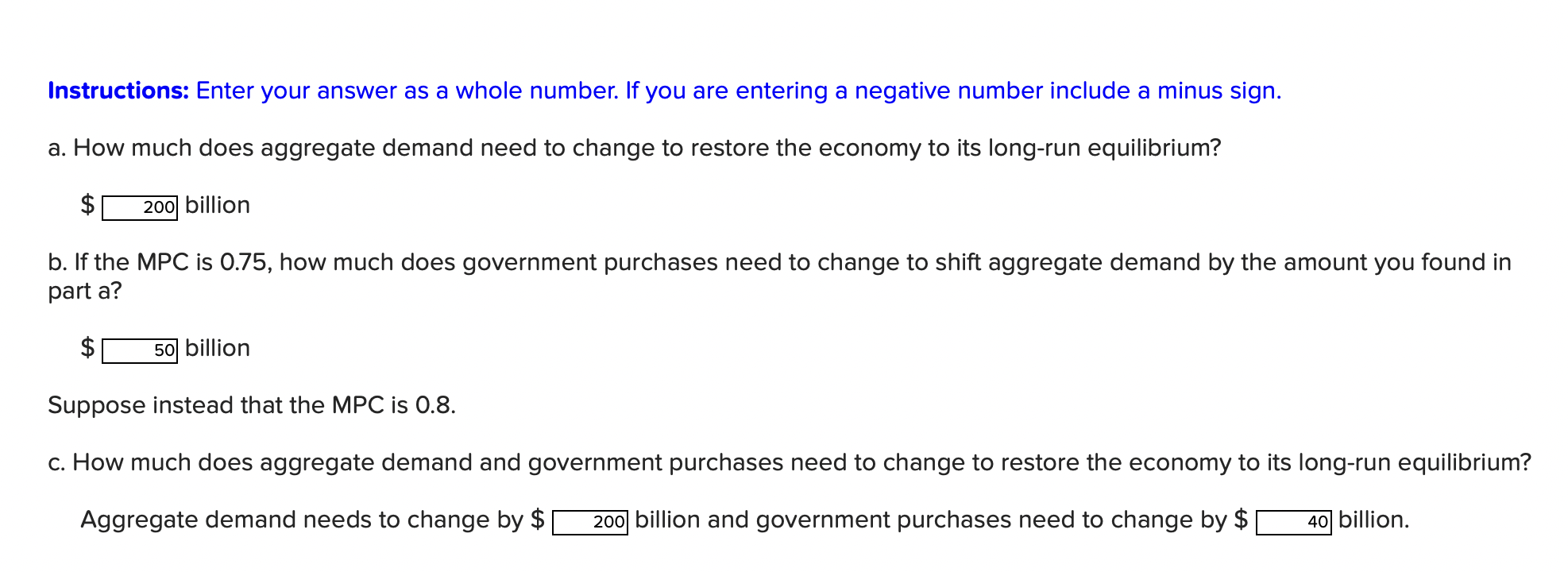 Solved The graph below depicts an economy where an increase | Chegg.com