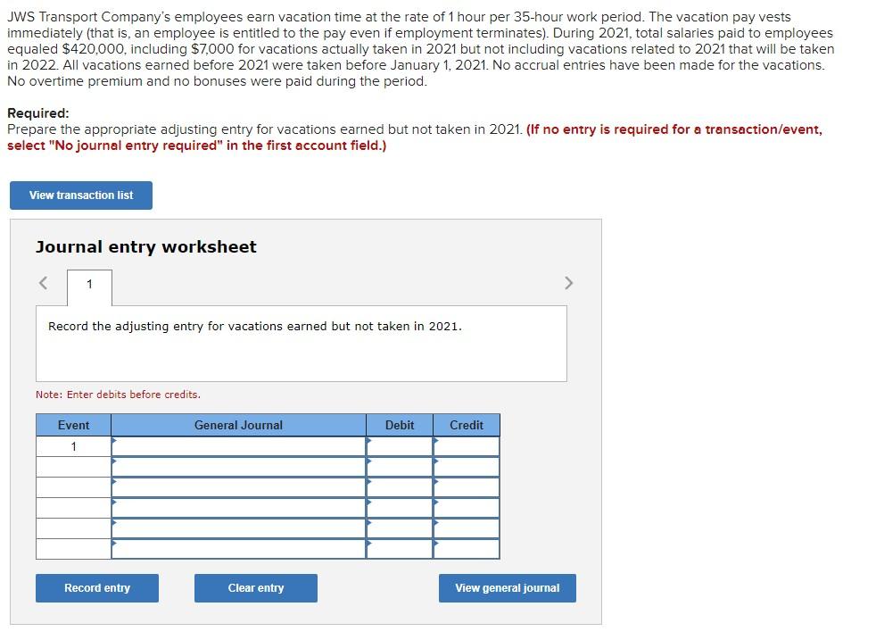 solved-jws-transport-company-s-employees-earn-vacation-time-chegg