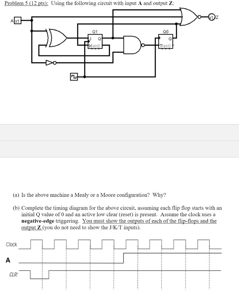 Solved Problem 5 12 Pts Using The Following Circuit Wi Chegg Com