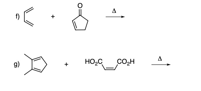 Solved 1. Predict the products of the following Diels-Alder | Chegg.com