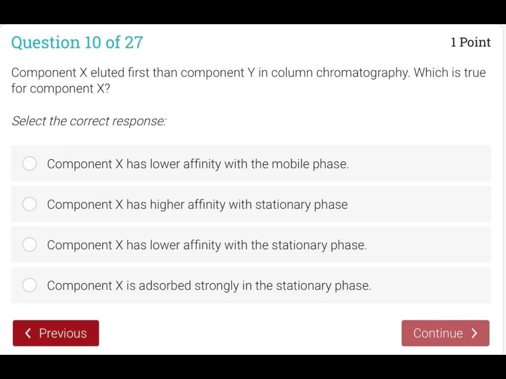 Solved Question 6 of 27 1 Point Which of the following set | Chegg.com