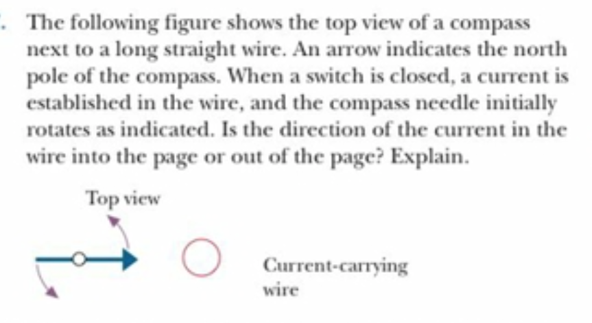 Solved The following figure shows the top view of a compass | Chegg.com