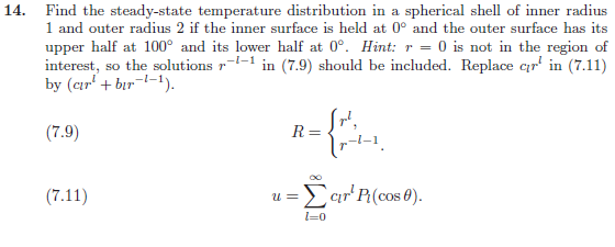 Solved 14. Find the steady-state temperature distribution in | Chegg.com