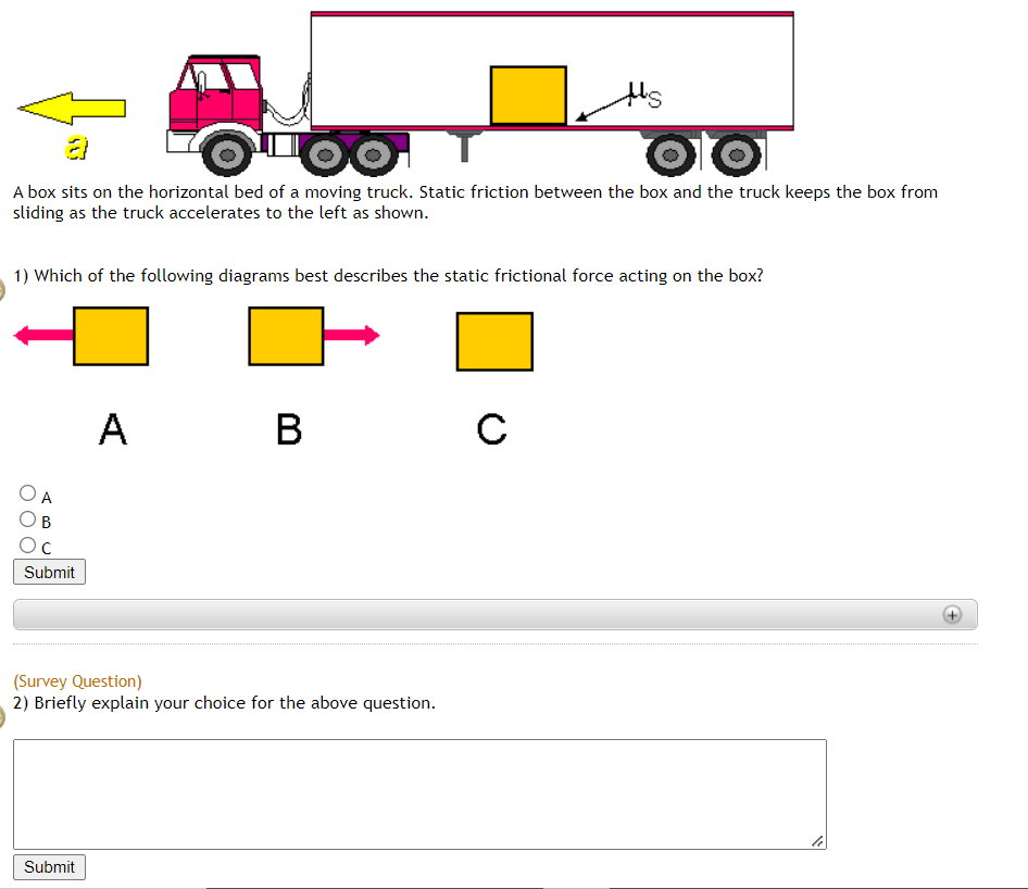 Solved AT A box sits on the horizontal bed of a moving