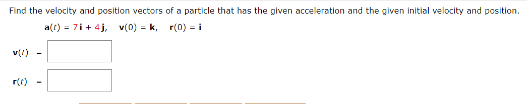 Solved Find the velocity and position vectors of a particle | Chegg.com