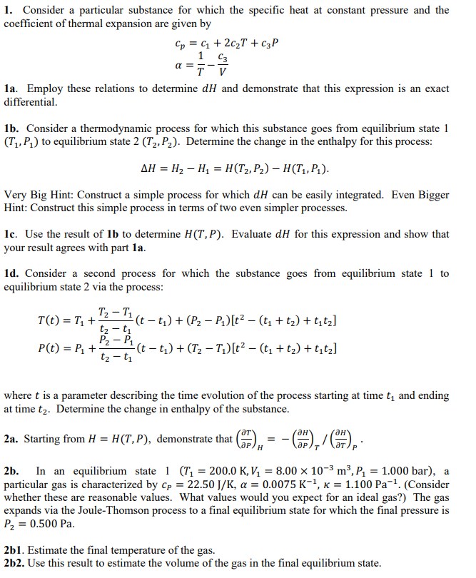 solved-1-consider-a-particular-substance-for-which-the-chegg