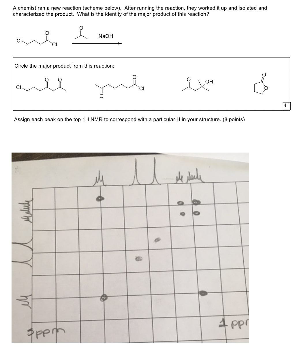 Solved A chemist ran a new reaction (scheme below). After | Chegg.com