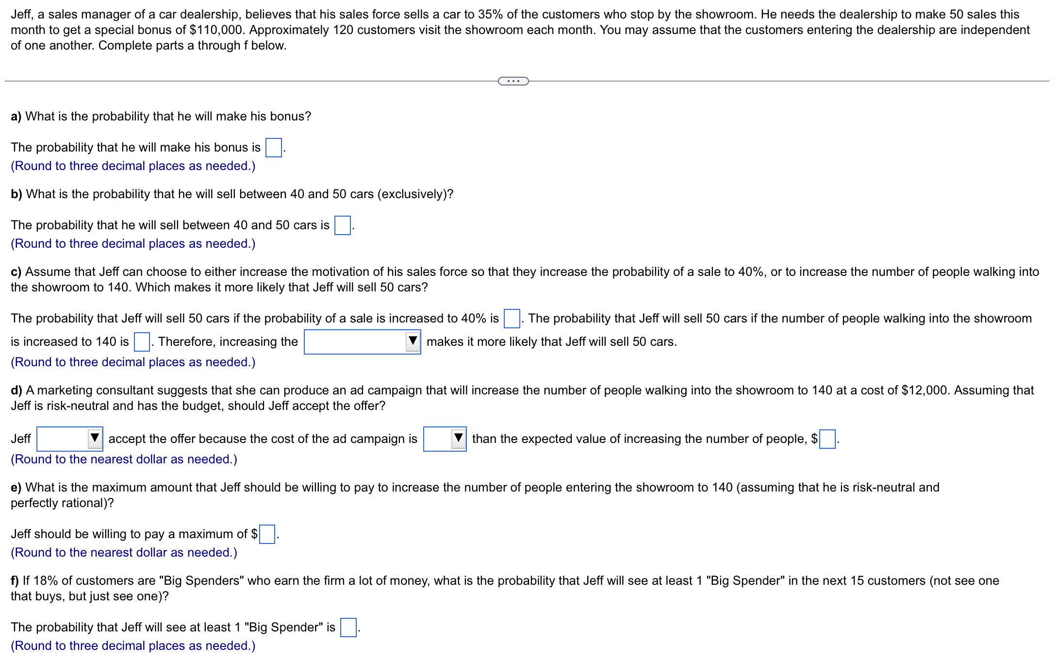 Solved Jeff, a sales manager of a car dealership, believes | Chegg.com