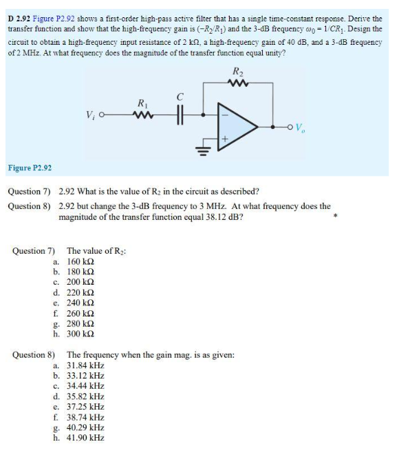 Solved I just need NUMBER 8 solved, I can find the right | Chegg.com