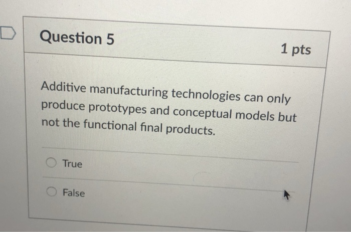 Solved DQuestion 1 1 Pts Additive Manufacturing (AM) Is | Chegg.com