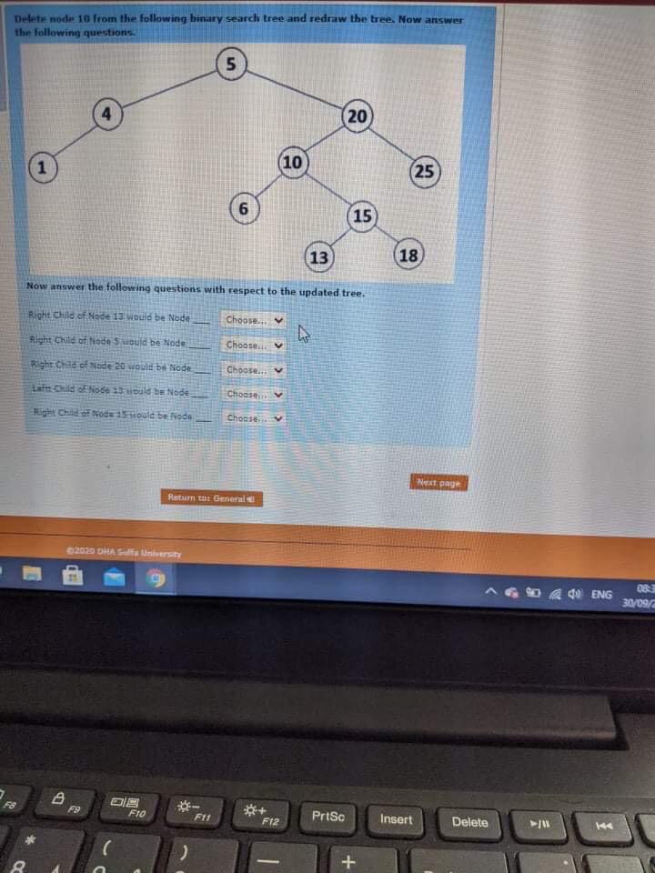 Solved Delete node 10 from the following binary search tree | Chegg.com