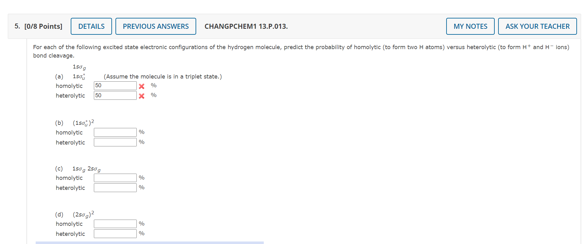 Solved bond cleavage. (a) 1sσu∗ homolytic heterolytic 1sσg | Chegg.com