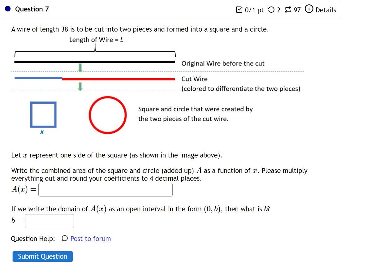 Solved A wire of length 38 is to be cut into two pieces and | Chegg.com