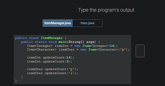 Solved JAVA - Enter the output of class generics.Please | Chegg.com
