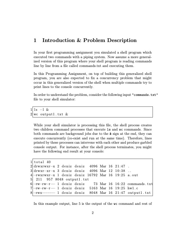 Solved 1 Introduction \& Problem Description In your first | Chegg.com