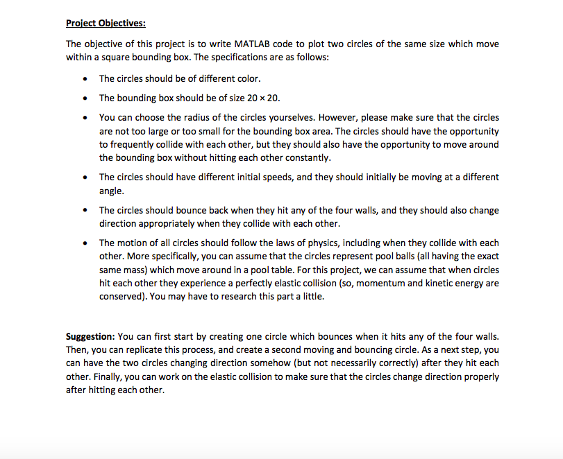 Project Objectives: The objective of this project is | Chegg.com