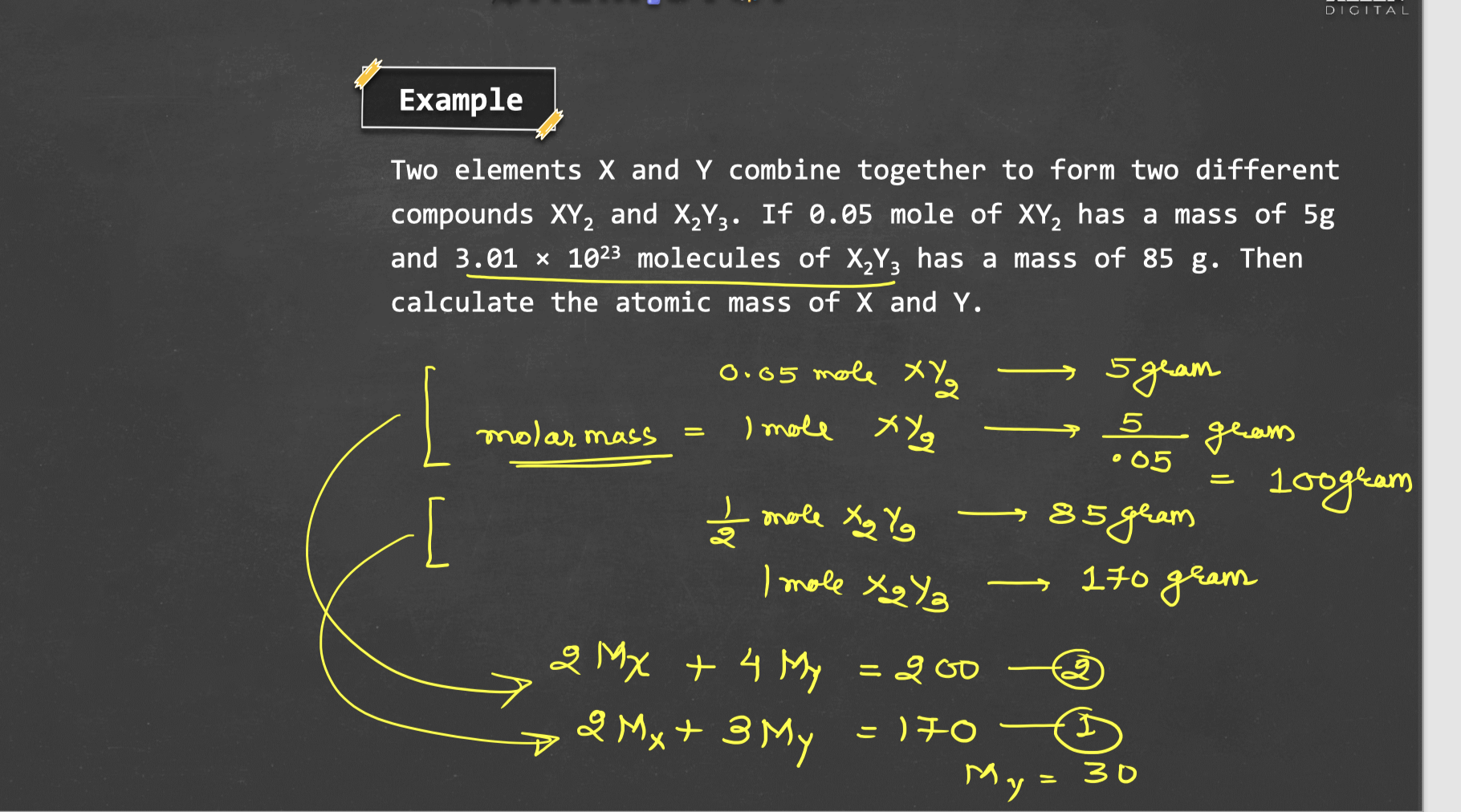 Two Elements X And Y Combine Together To Form Two | Chegg.com