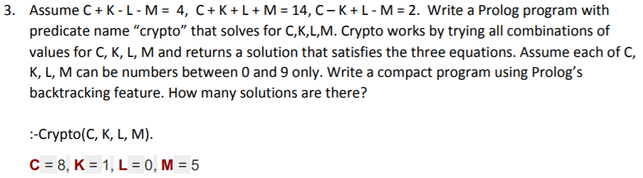 A Implement A Recursive Predicate For Computing Chegg Com