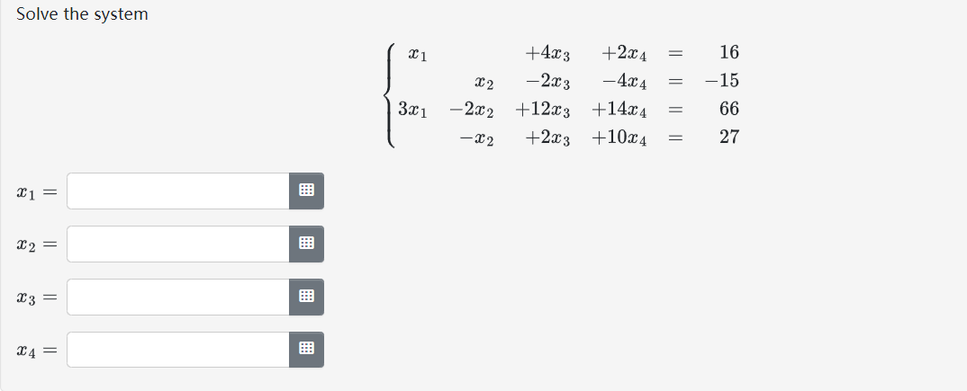 Solved Solve The System | Chegg.com