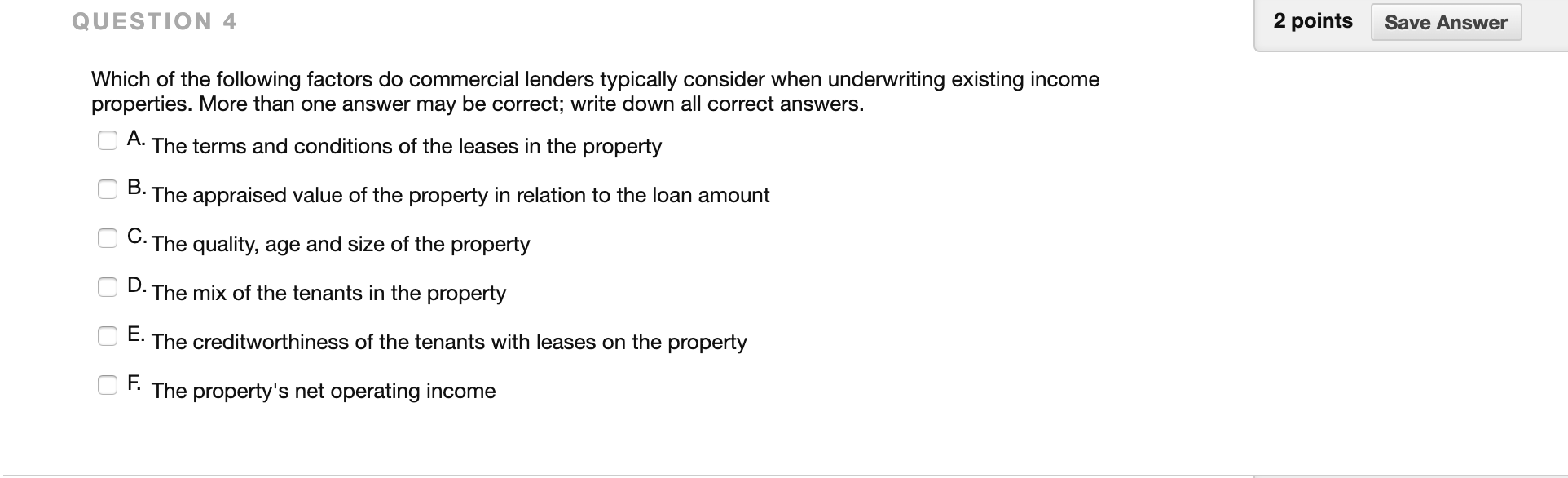Solved QUESTION 4 2 points Save Answer Which of the | Chegg.com