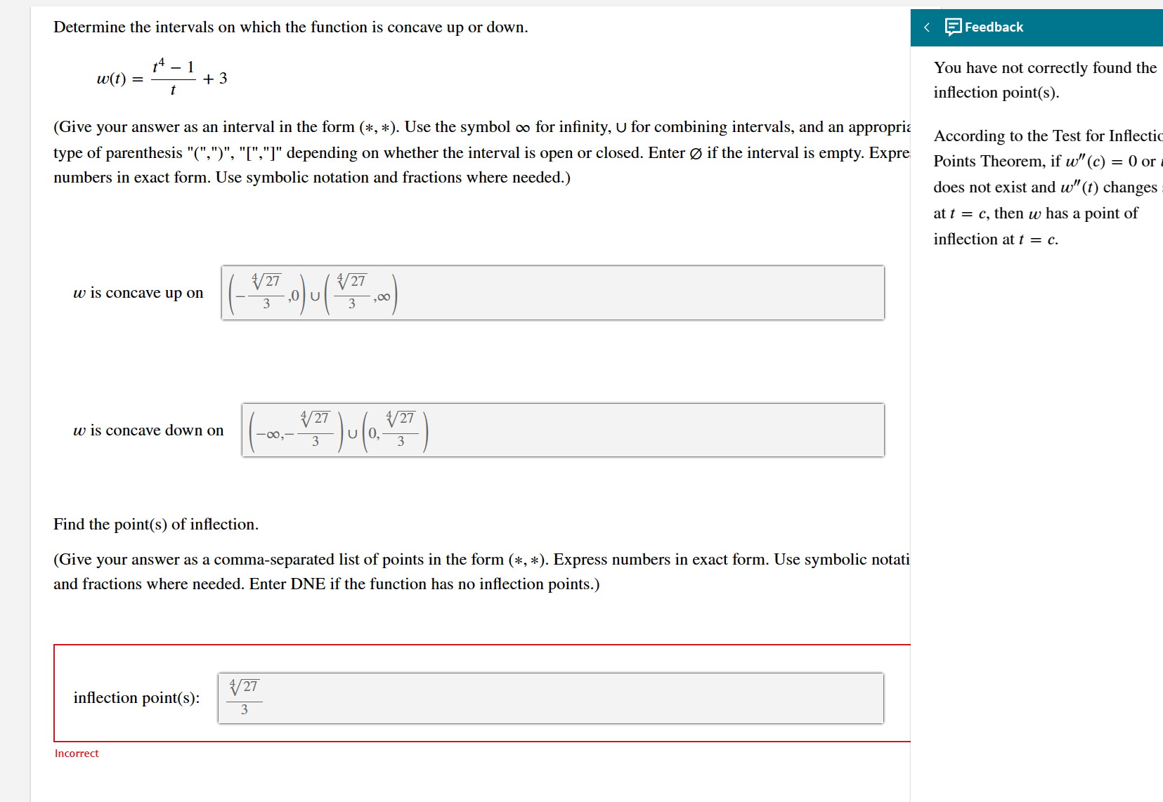 Solved Determine the intervals on which the function is | Chegg.com