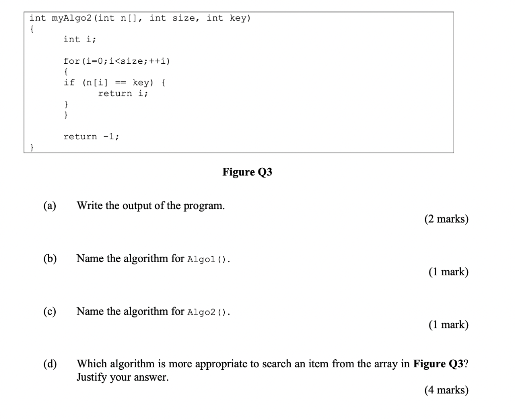 Solved Q3 Answer Q3 (a)-Q3(c) Based On The Information Given | Chegg.com