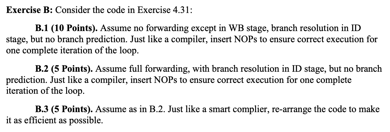 Exercise B: Consider The Code In Exercise 4.31: B.1 | Chegg.com