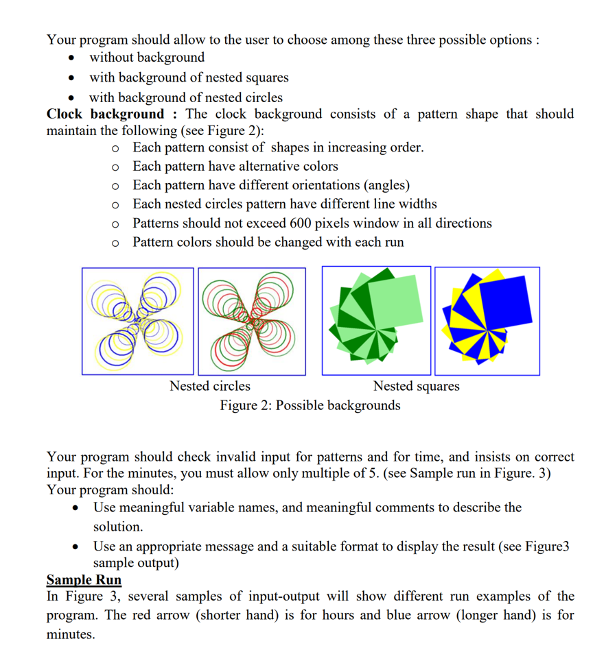 Solved Problem Definition Clocks have different ways of