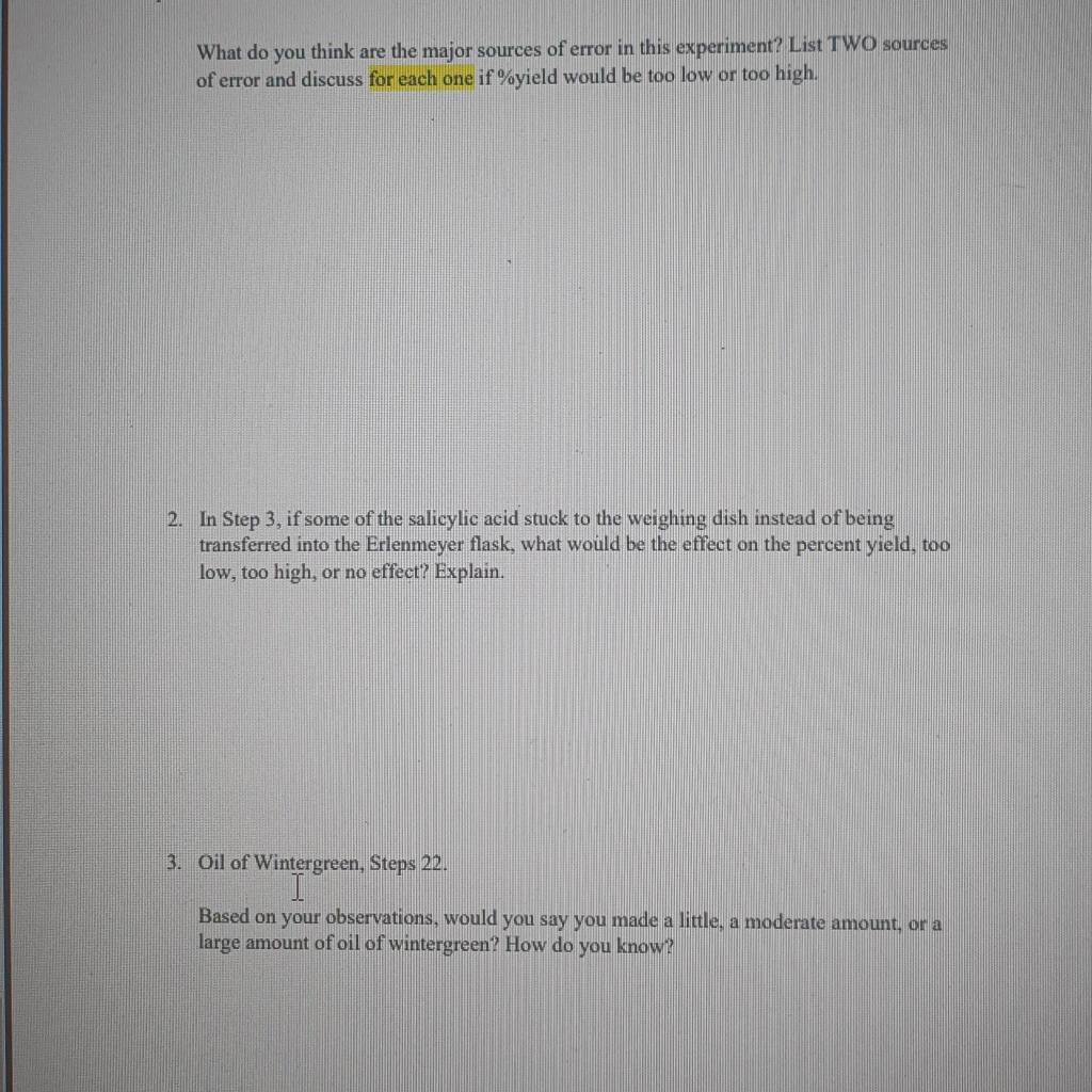 Solved Post-Laboratory Questions This Post-lab Is Due At The | Chegg.com