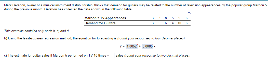 Solved This exercise contains only parts b,c, and d. b) | Chegg.com