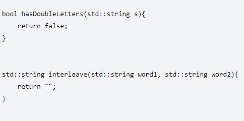 Solved 3. Detecting Double Letters in Words Write a function