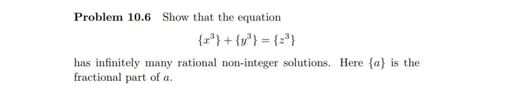 Solved Problem 10.6 Show that the equation {x}} + {y}} = | Chegg.com