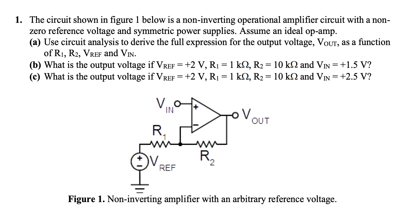 Solved 1. The Circuit Shown In Figure 1 Below Is A | Chegg.com