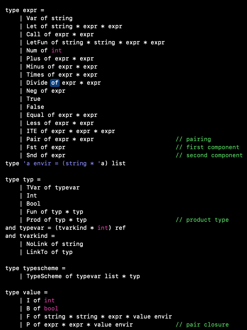 Solved Assignment3.fs contains an implementation of type | Chegg.com